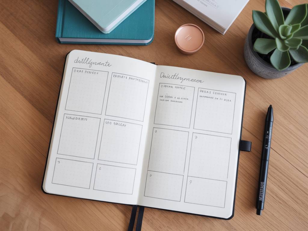 Planejamento minimalista: como usar um bullet journal simples para organizar a vida com clareza